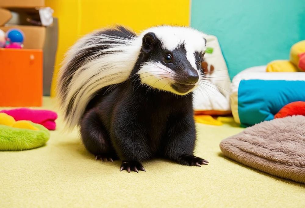 playful skunk